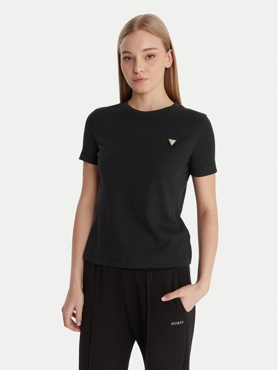 GUESS Тишърт V6RI17 KD741 Екрю Regular Fit