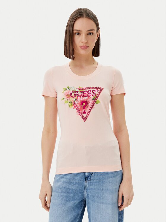 GUESS Тишърт W5GI10 J1314 Slim Fit