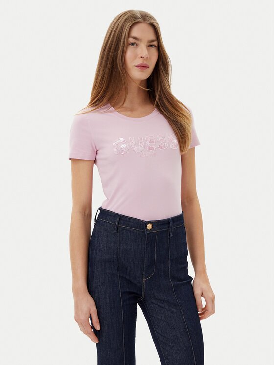 GUESS Тишърт W5GI17 J1314 Slim Fit