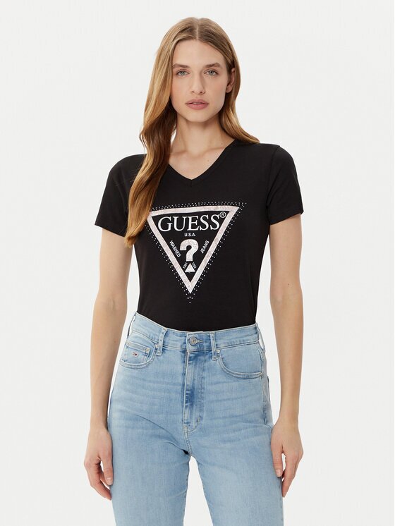 GUESS Тишърт W5RI21 J1314 Regular Fit