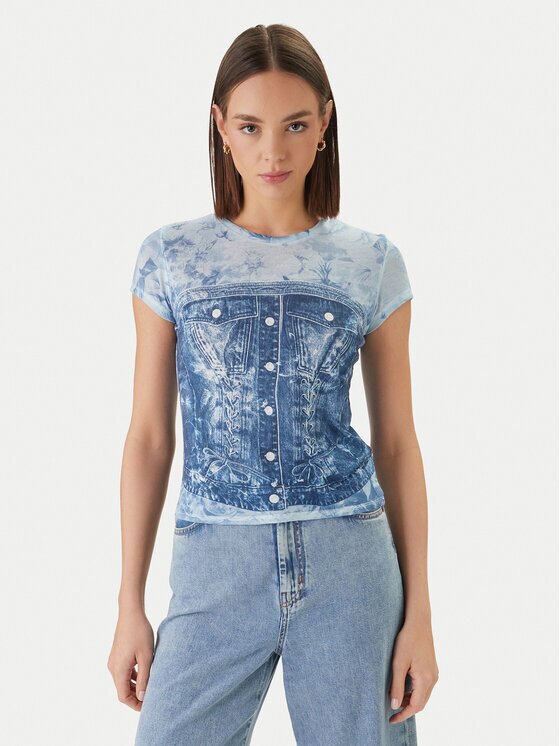 GUESS Тишърт W6GI44 K3614 Regular Fit