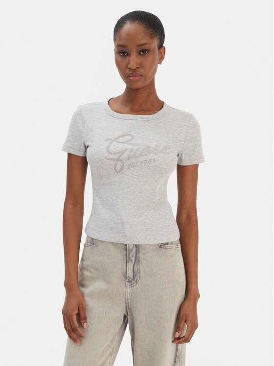 GUESS Тишърт W6RI22 KA0H1 Slim Fit