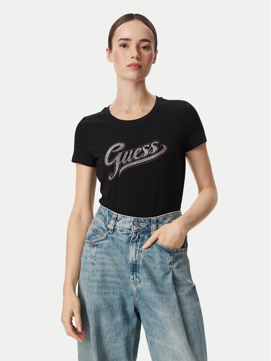 GUESS Тишърт W6YI21 K4337 Slim Fit