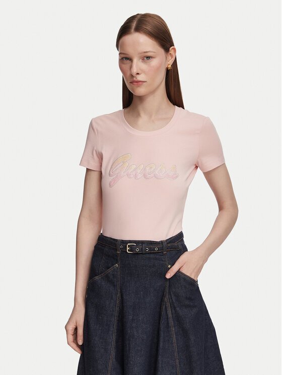 GUESS Тишърт W6YI56 K5028 Slim Fit