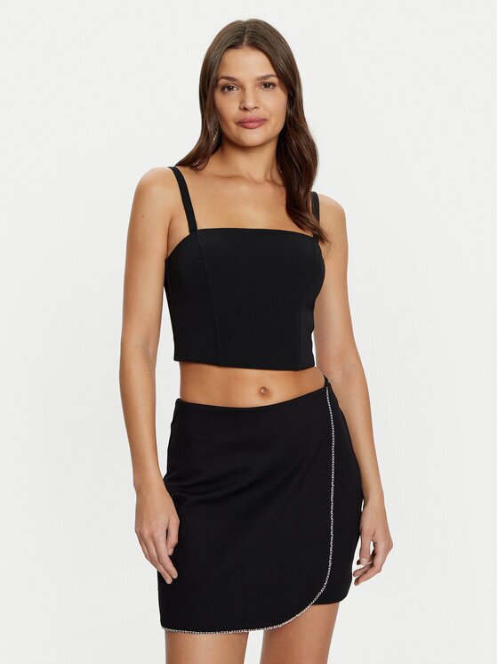 GUESS топ W5RH26 WGLO2 Regular Fit