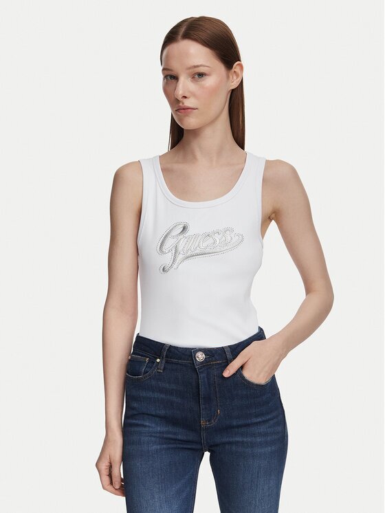 GUESS топ W6YP30 K4380 Slim Fit