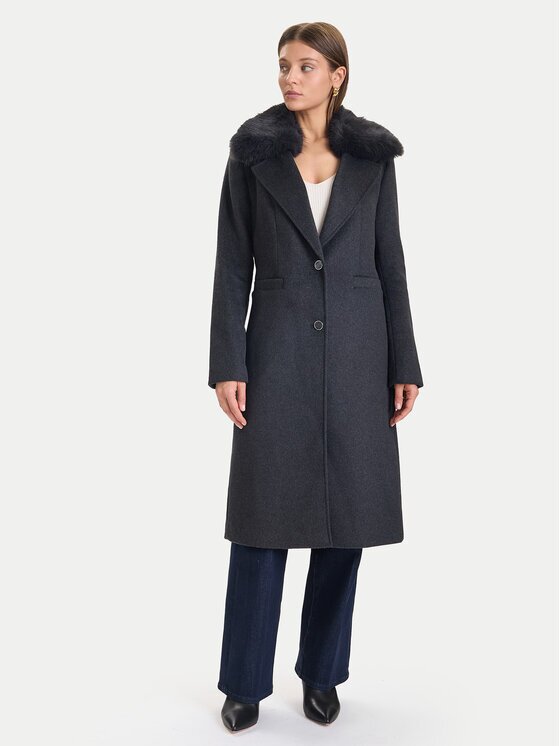 GUESS Вълнено палто W5BL19 W2642 Regular Fit