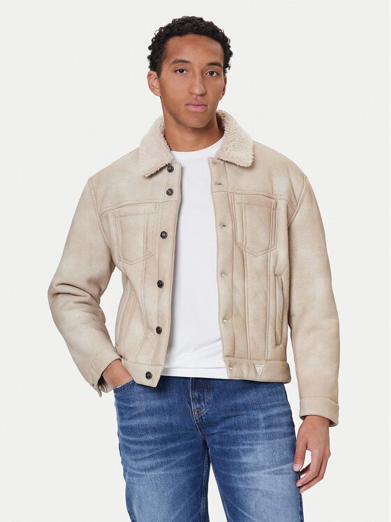 GUESS Яке от имитация на кожа M5BL0I W2500 Regular Fit
