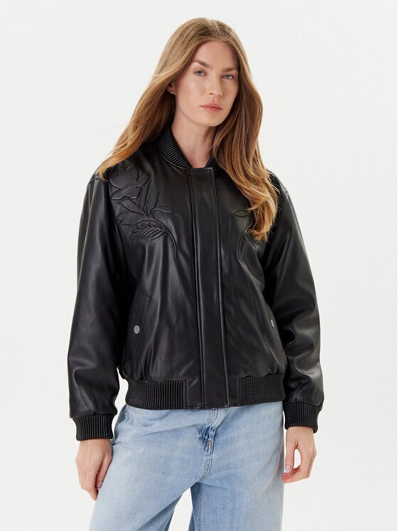 GUESS Яке от имитация на кожа W5YL06 WE480 Regular Fit
