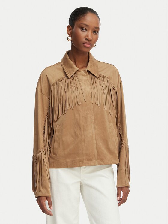 GUESS Яке от имитация на кожа W6GL45 W2466 Regular Fit