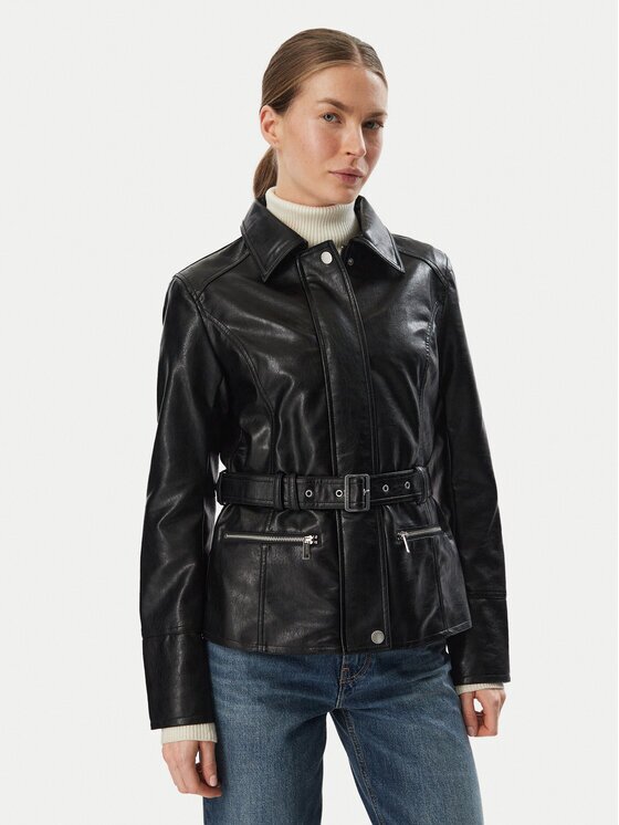 GUESS Яке от имитация на кожа W6YL17 W2907 Regular Fit