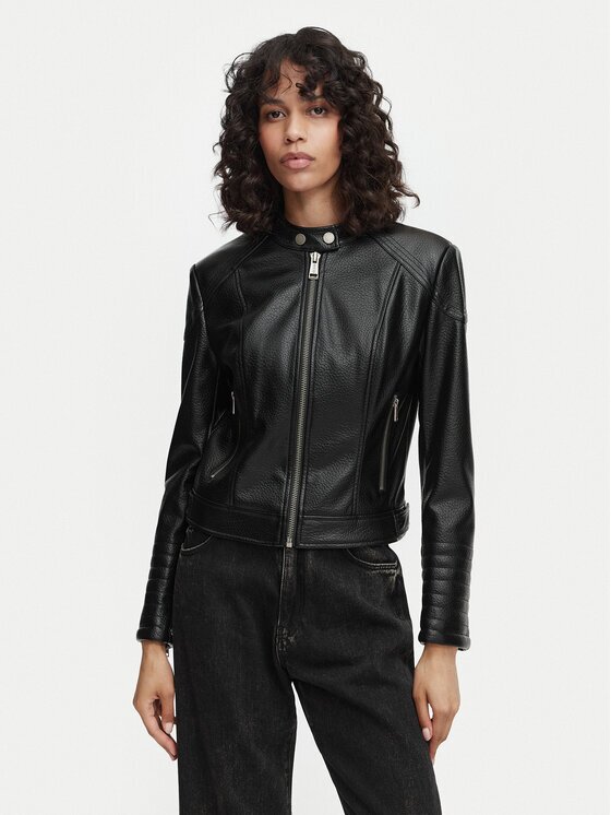 GUESS Яке от имитация на кожа W6YL25 W2914 Regular Fit