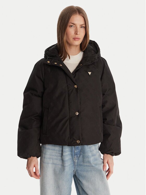 GUESS Зимно яке V5BL07 WGLW2 Екрю Relaxed Fit