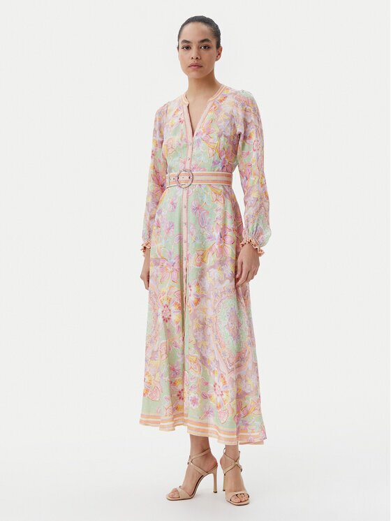 Hale Bob Лятна рокля with linen 4ZCA612M Regular Fit