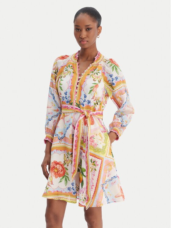 Hale Bob Лятна рокля with linen Lakelynn 5YXP674A Regular Fit