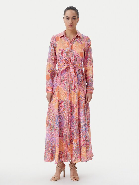 Hale Bob Рокля тип риза with linen 4YDD632A Regular Fit