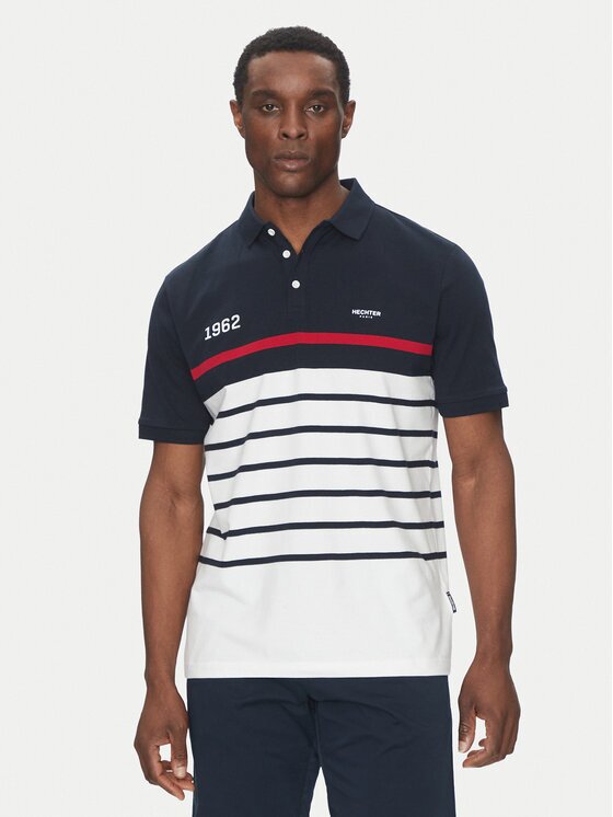 Hechter Paris Тениска с яка и копчета 74005 151927 Regular Fit