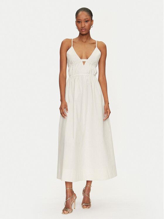 Herskind Лятна рокля Miranda 5571172 Екрю Regular Fit