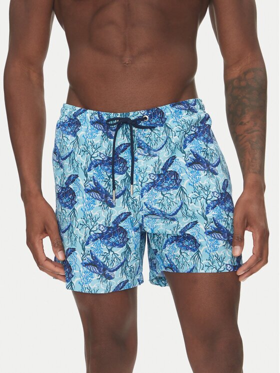 Hom Плувни шорти Tartane 402916 Син Regular Fit