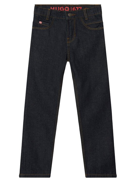 HUGO Дънки G00983 S Тъмносин Regular Fit