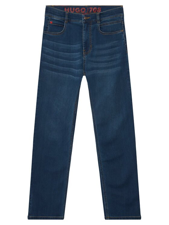 HUGO Дънки G00987 D Тъмносин Slim Fit