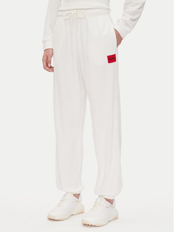 HUGO Долнище анцуг Neve_Pants 50531692 Екрю Relaxed Fit