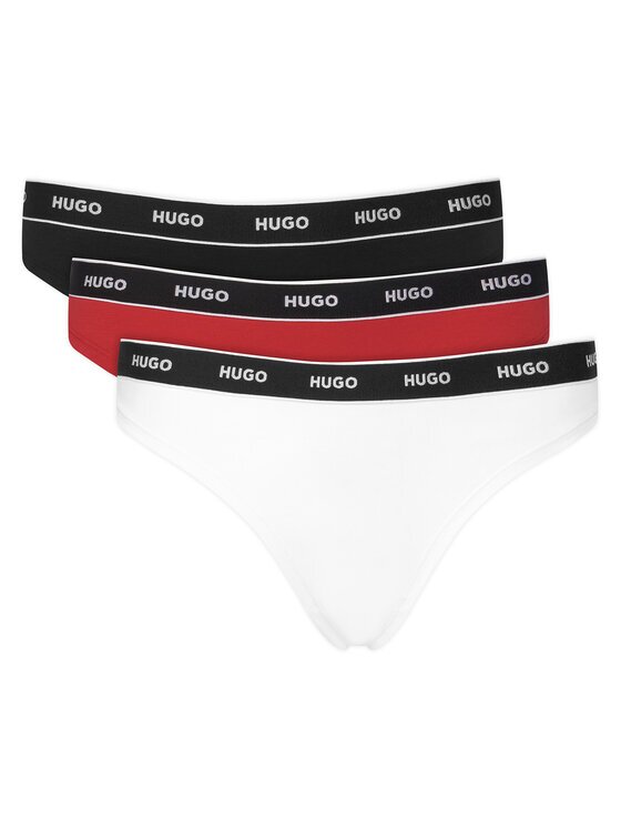 HUGO Комплект прашки Triplet Thong Stripe 50545680