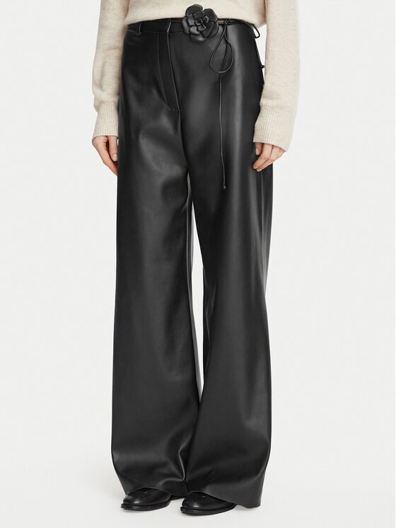 HUGO Панталони от имитация на кожа Hasmina-2 50571450 Regular Fit