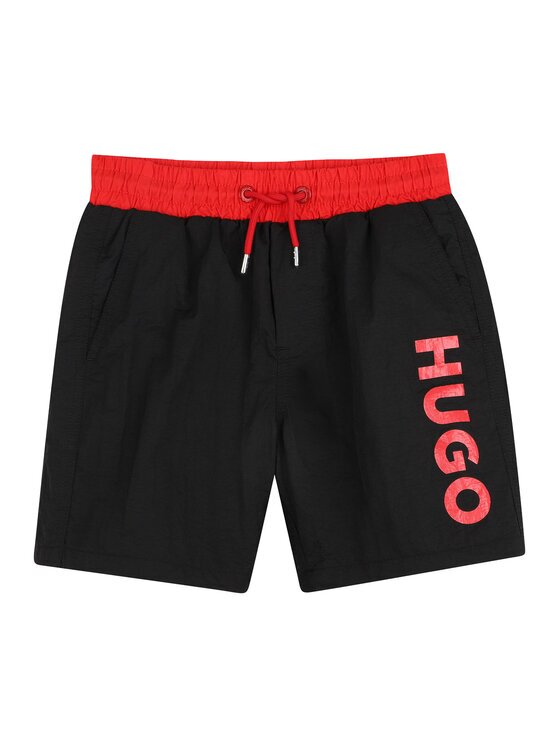 HUGO Плувни шорти G01185 D Черен Regular Fit