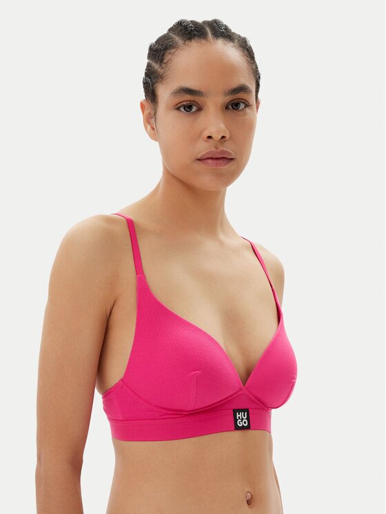 HUGO Сутиен без банели Triangle Padded Rib 50539983