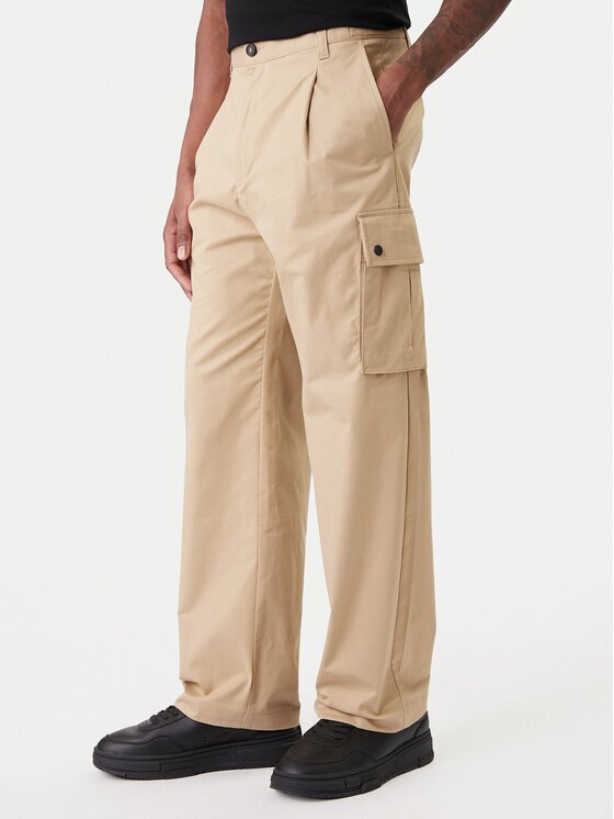 HUGO Текстилни панталони Craysen 50553180 Straight Fit