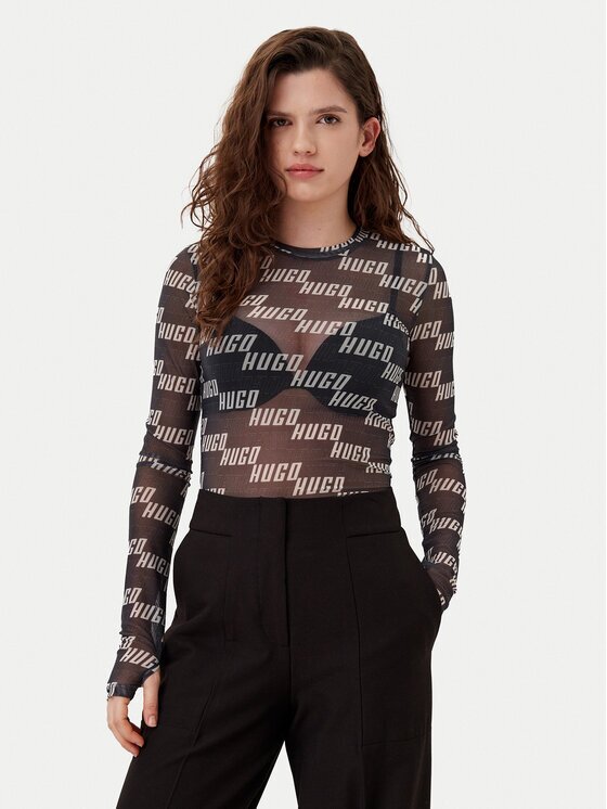 HUGO Тениска с дълъг ръкав 50534837 Slim Fit