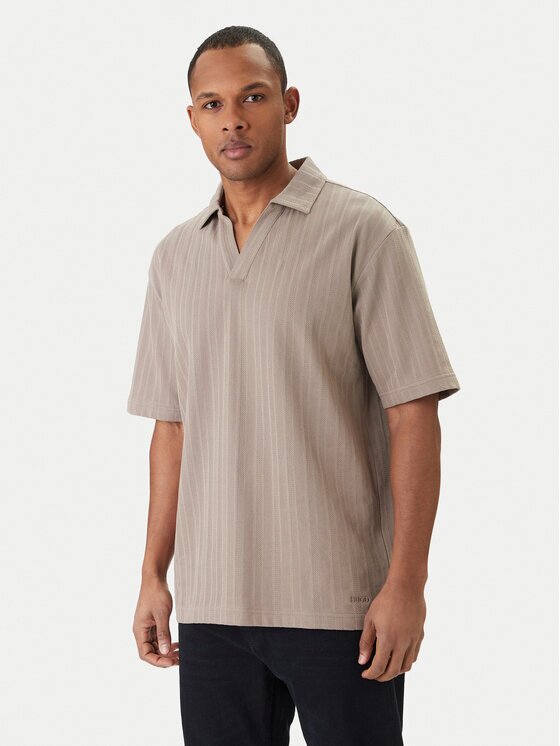 HUGO Тениска с яка и копчета Dalibo 50556724 Relaxed Fit