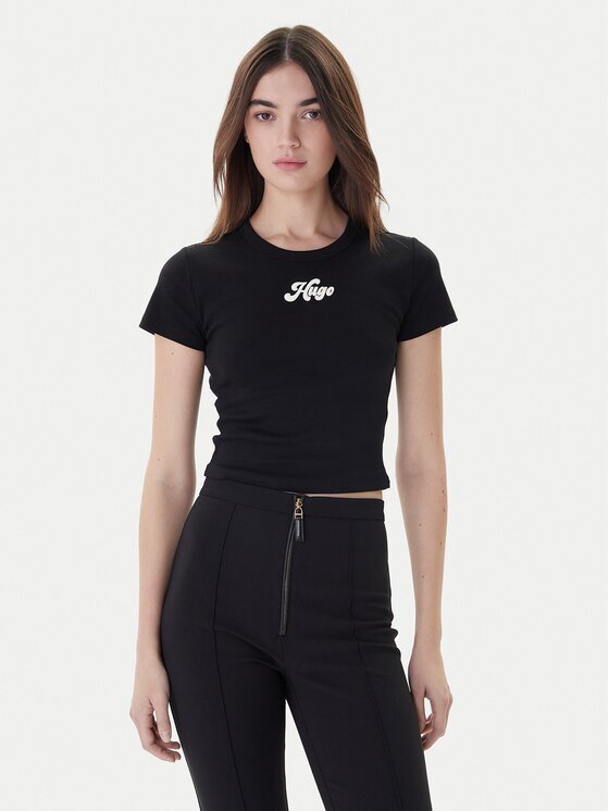 HUGO Тишърт Delanor_2 50539132 Cropped Fit