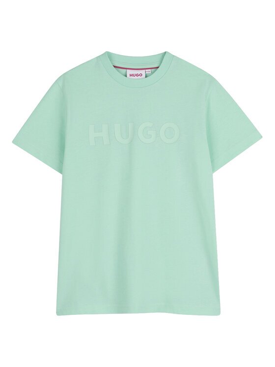 HUGO Тишърт G01014 D Зелен Regular Fit