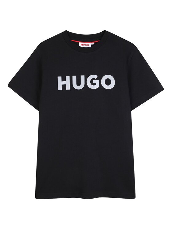 HUGO Тишърт G01016 D Черен Regular Fit