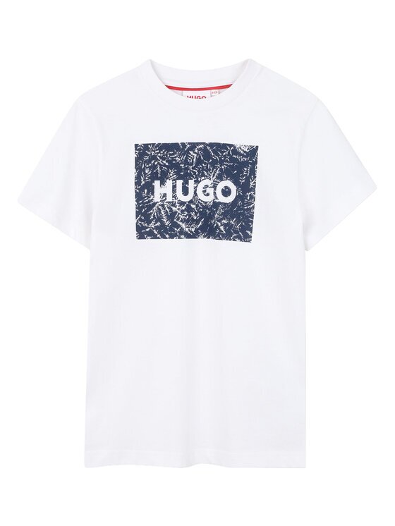 HUGO Тишърт G01020 S Бял Regular Fit