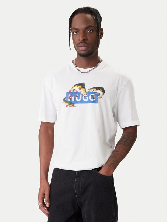 HUGO Тишърт Nalotrix 50554349 Regular Fit