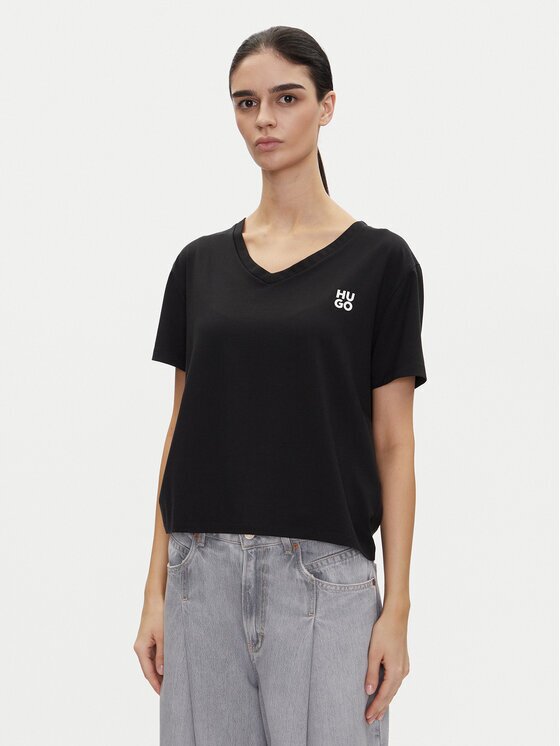 HUGO Тишърт Nika_T-Shirt 50540046 Regular Fit