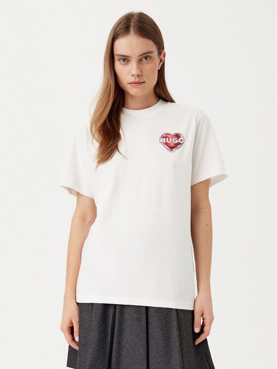 HUGO Тишърт Vintage 50534545 Boxy Fit