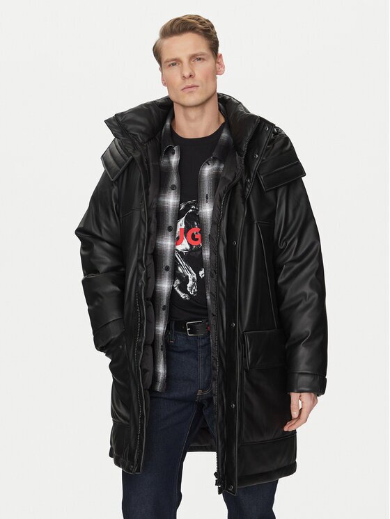HUGO Яке от имитация на кожа Misian2441 50522494 Relaxed Fit