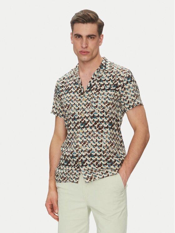 Indicode Риза Inramses 20-436 Цветен Regular Fit