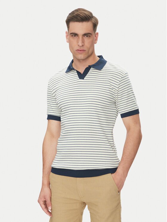 Indicode Тениска с яка и копчета Toxi 41-130 Regular Fit
