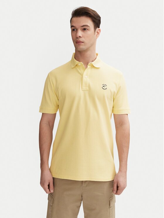 Indicode Тениска с яка и копчета Wadim 40-913 Regular Fit