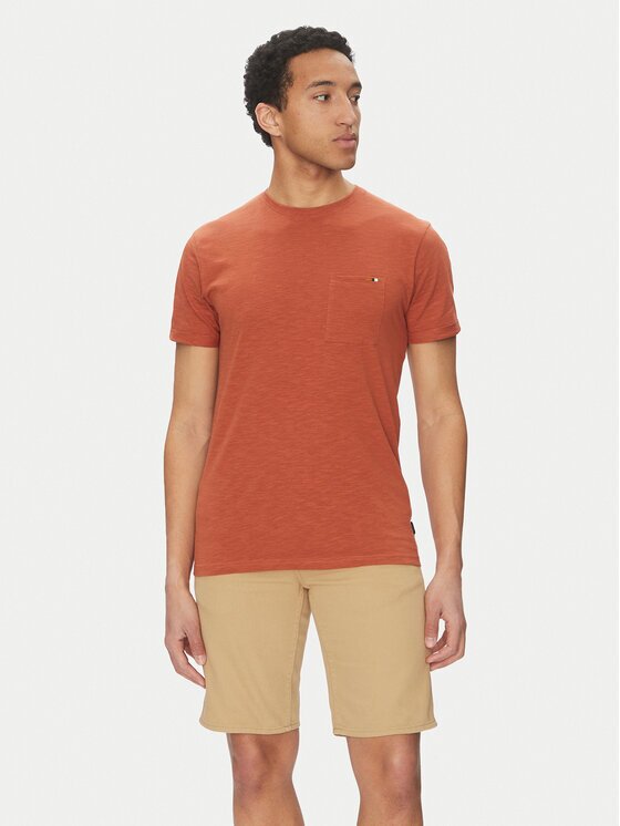 Indicode Тишърт Inandorra 41-104 Оранжев Regular Fit