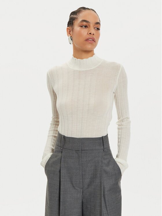 IVY OAK Пуловер Kacy Rose IO113151 Екрю Slim Fit