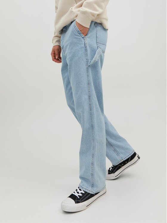 Jack & Jones Дънки Eddie 12229556 Светлосиньо Loose Fit