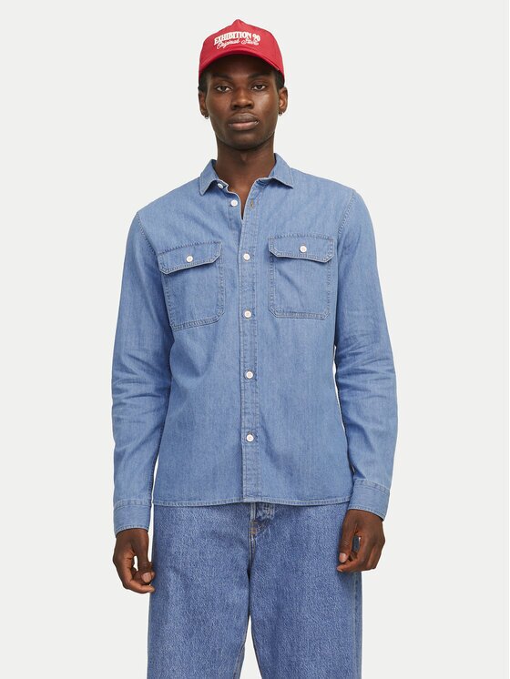 Jack & Jones дънкова риза Travis 12269262 Comfort Fit