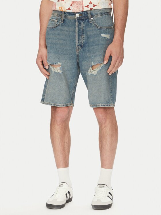 Jack & Jones Дънкови шорти Alex 12274957 Loose Fit