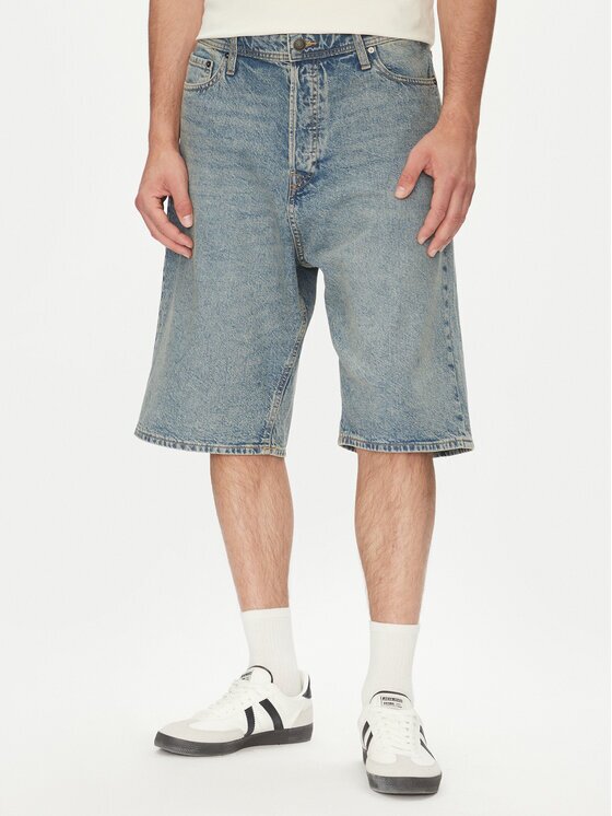 Jack & Jones Дънкови шорти Iron 12272552 Baggy Fit